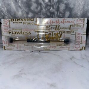 Belle Beauty by Kim Gravel Dual-Ended Eyeshadow Brush - Brand New In Bag, Sealed